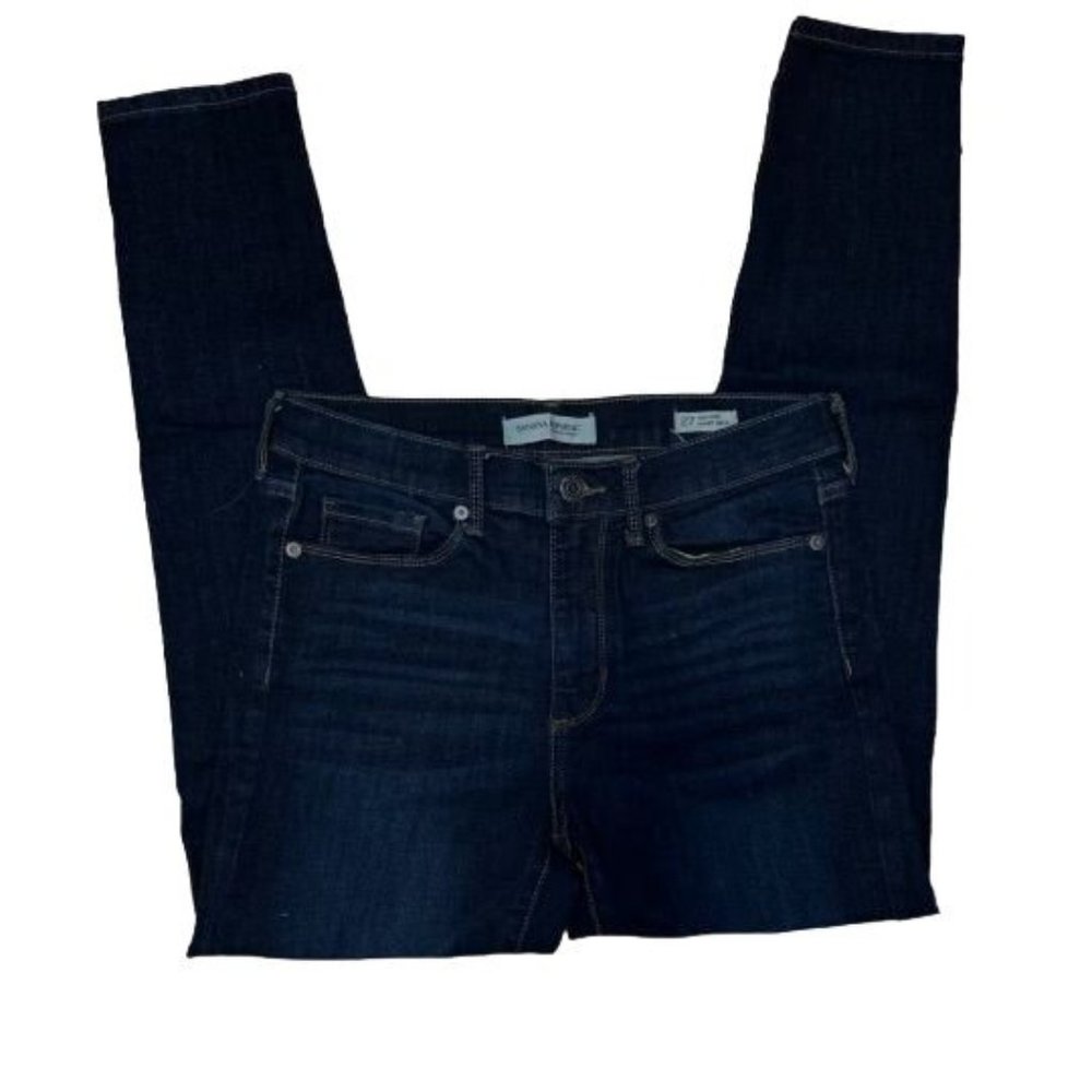 Banana Republic High Rise Skinny Ankle Jeans Size 27 Womens Dark Wash Casual